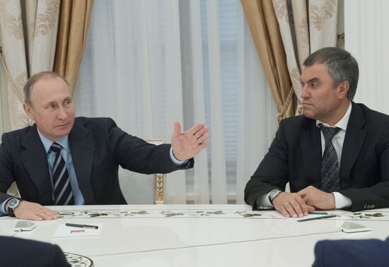 President Putin holds several meetings in the wake of the September 18 elections