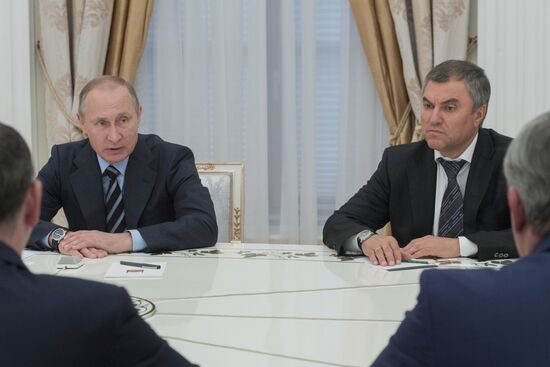 President Putin holds several meetings in the wake of the September 18 elections