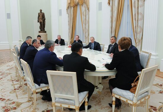 President Putin holds several meetings in the wake of the September 18 elections