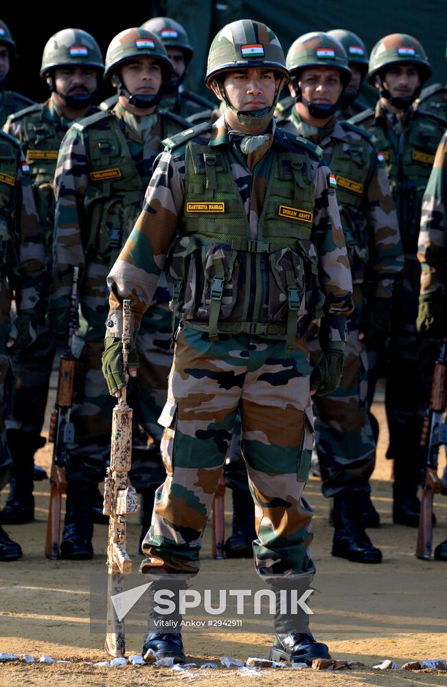 Indra 2016 Russian-Indian military exercise in Primorye Territory