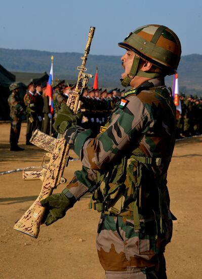 Indra 2016 Russian-Indian military exercise in Primorye Territory