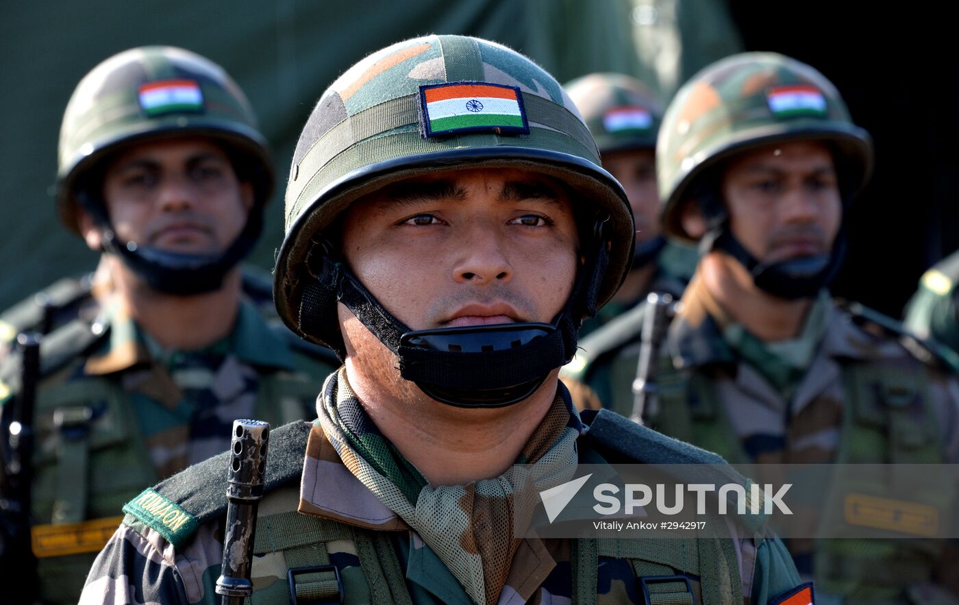 Indra 2016 Russian-Indian military exercise in Primorye Territory