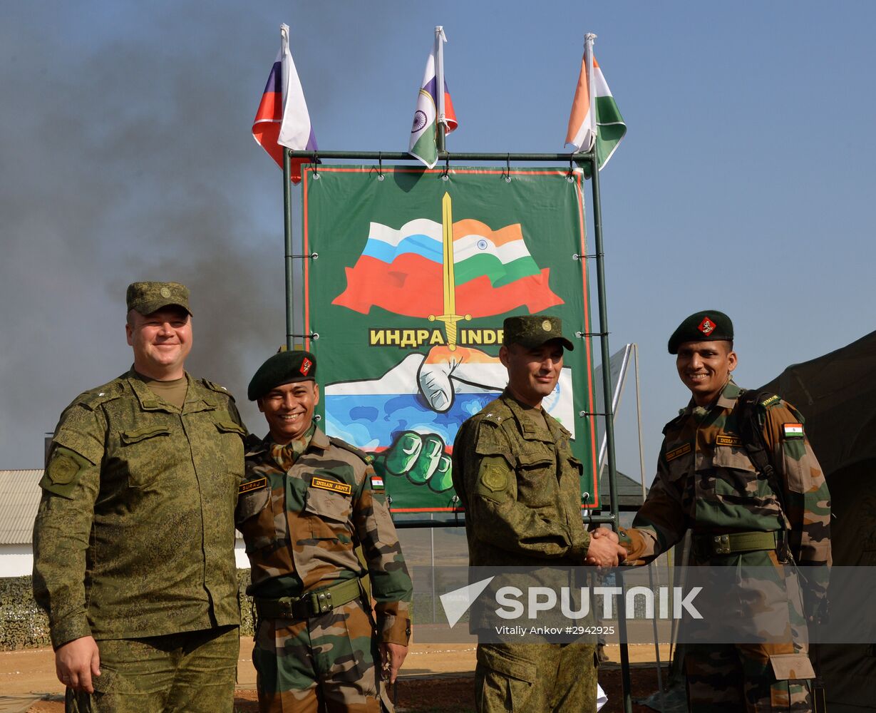 Indra 2016 Russian-Indian military exercise in Primorye Territory