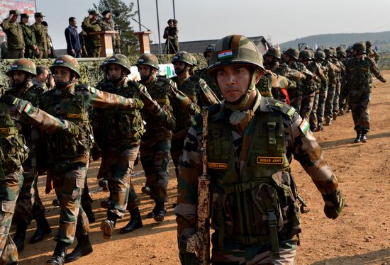 Indra 2016 Russian-Indian military exercise in Primorye Territory