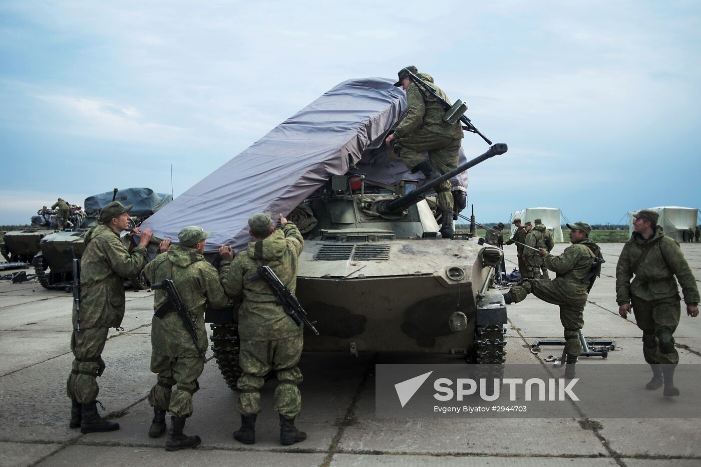 Training exercise for Russia's Airborne Forces in Ryazan region