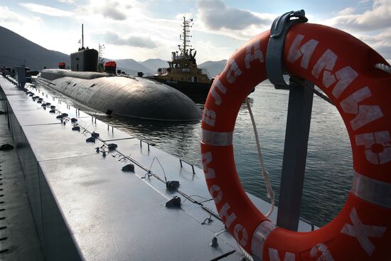 Vladimir Monomakh submarine returnd to its habitual Kamchatka base