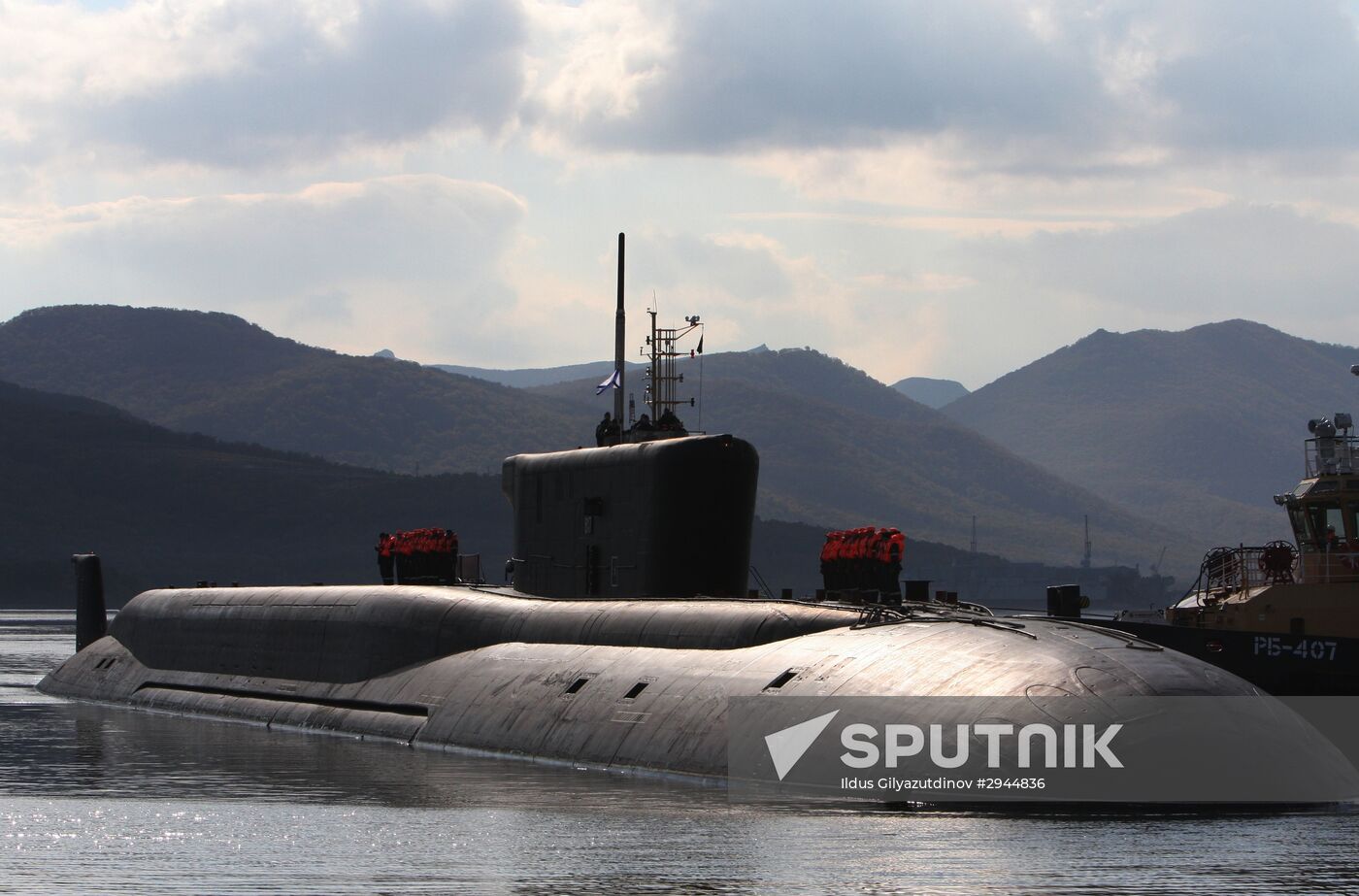 Vladimir Monomakh submarine returnd to its habitual Kamchatka base