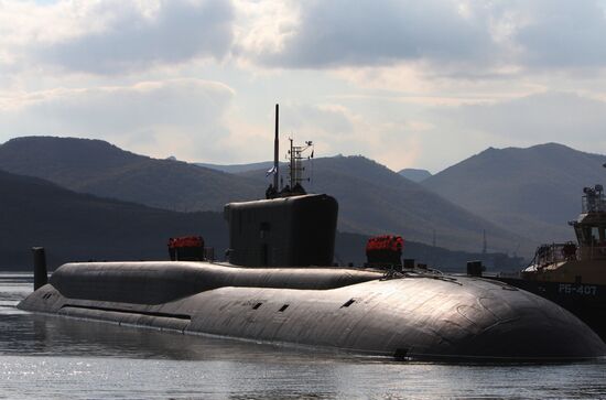 Vladimir Monomakh submarine returnd to its habitual Kamchatka base