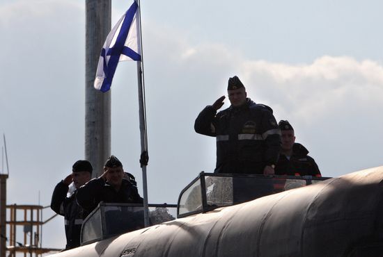 Vladimir Monomakh submarine returnd to its habitual Kamchatka base