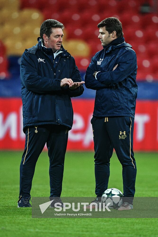 Football. Champions League. Tottenham F.C. training session