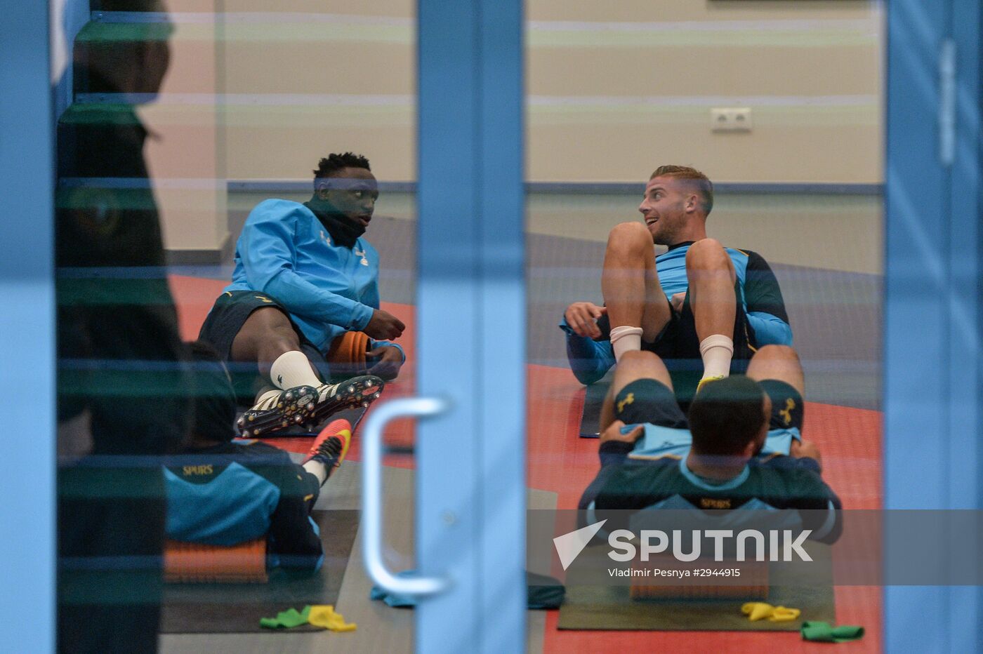 Football. Champions League. Tottenham F.C. training session