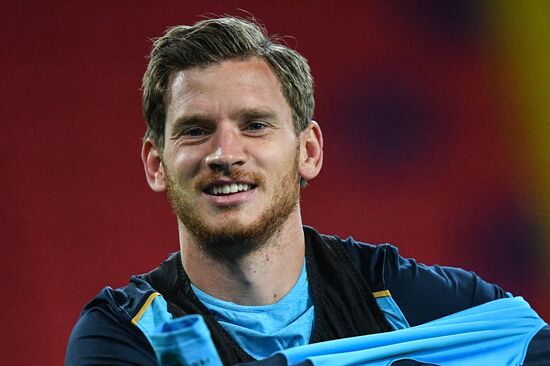 Football. Champions League. Tottenham F.C. training session