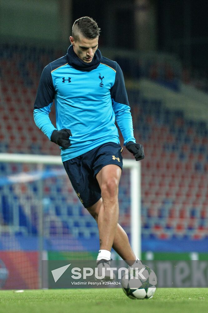 Football. Champions League. Tottenham F.C. training session