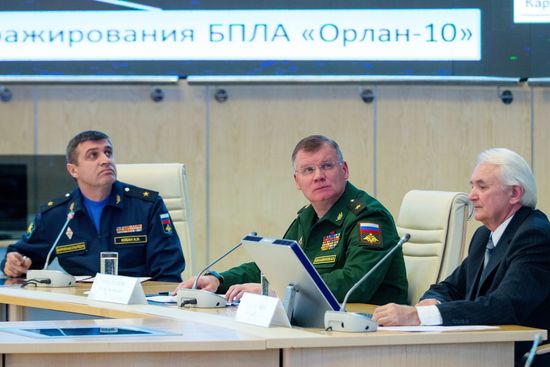 Briefing with Russian Defense Ministry and defense industry officials on Flight MH17 crash