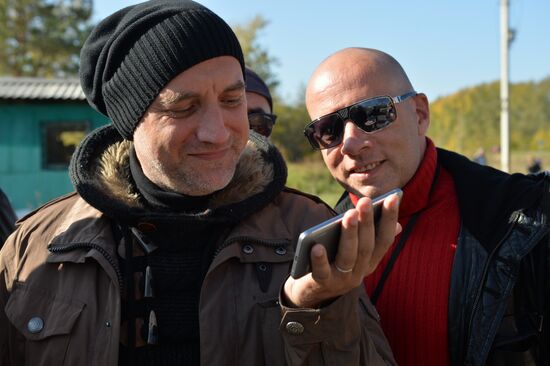 Shooting the film "Geiler" in Novosibirsk Region