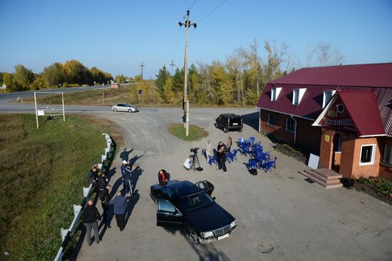 Shooting the movie "Geiler" in Novosibirsk Region