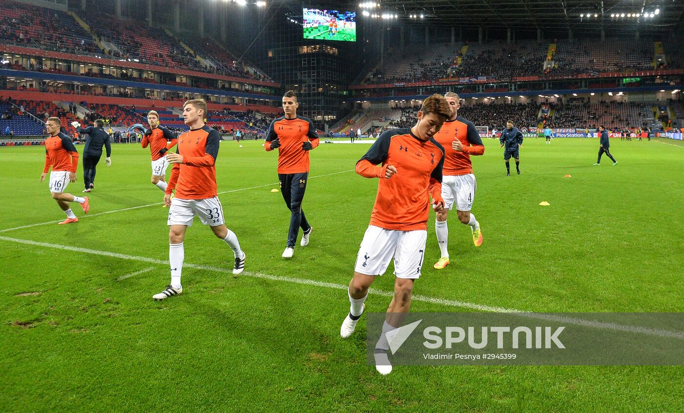 Football. UEFA Champions League. CSKA vs. Tottenham Hotspur
