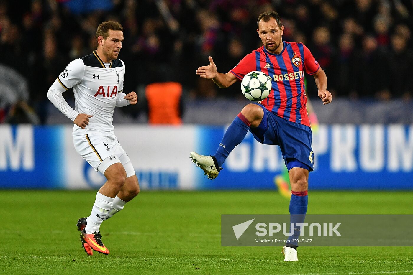 Football. UEFA Champions League. CSKA vs. Tottenham Hotspur