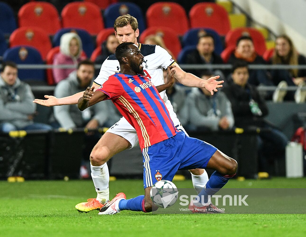 Football. UEFA Champions League. CSKA vs. Tottenham Hotspur