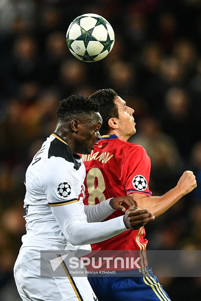 Football. UEFA Champions League. CSKA vs. Tottenham Hotspur