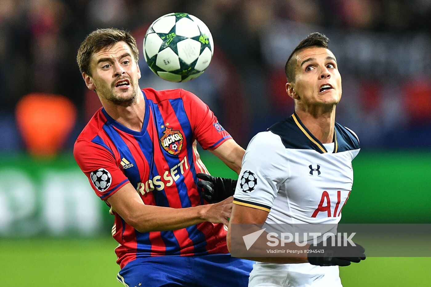 Football. UEFA Champions League. CSKA vs. Tottenham Hotspur