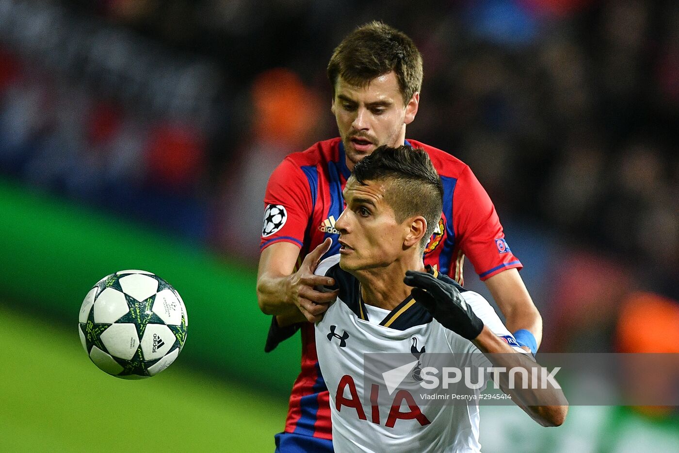 Football. UEFA Champions League. CSKA vs. Tottenham Hotspur
