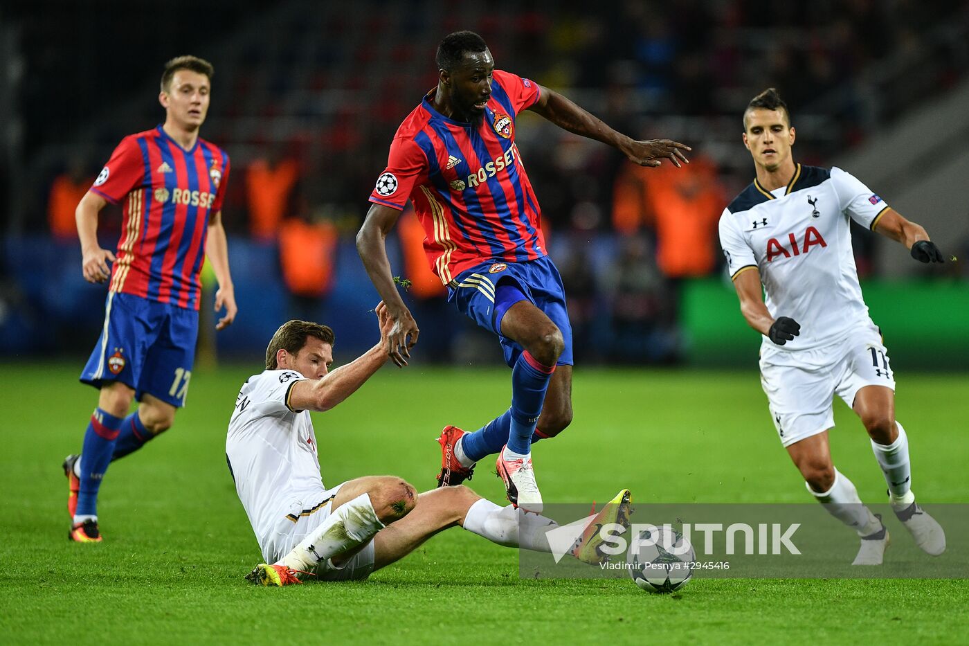 Football. UEFA Champions League. CSKA vs. Tottenham Hotspur