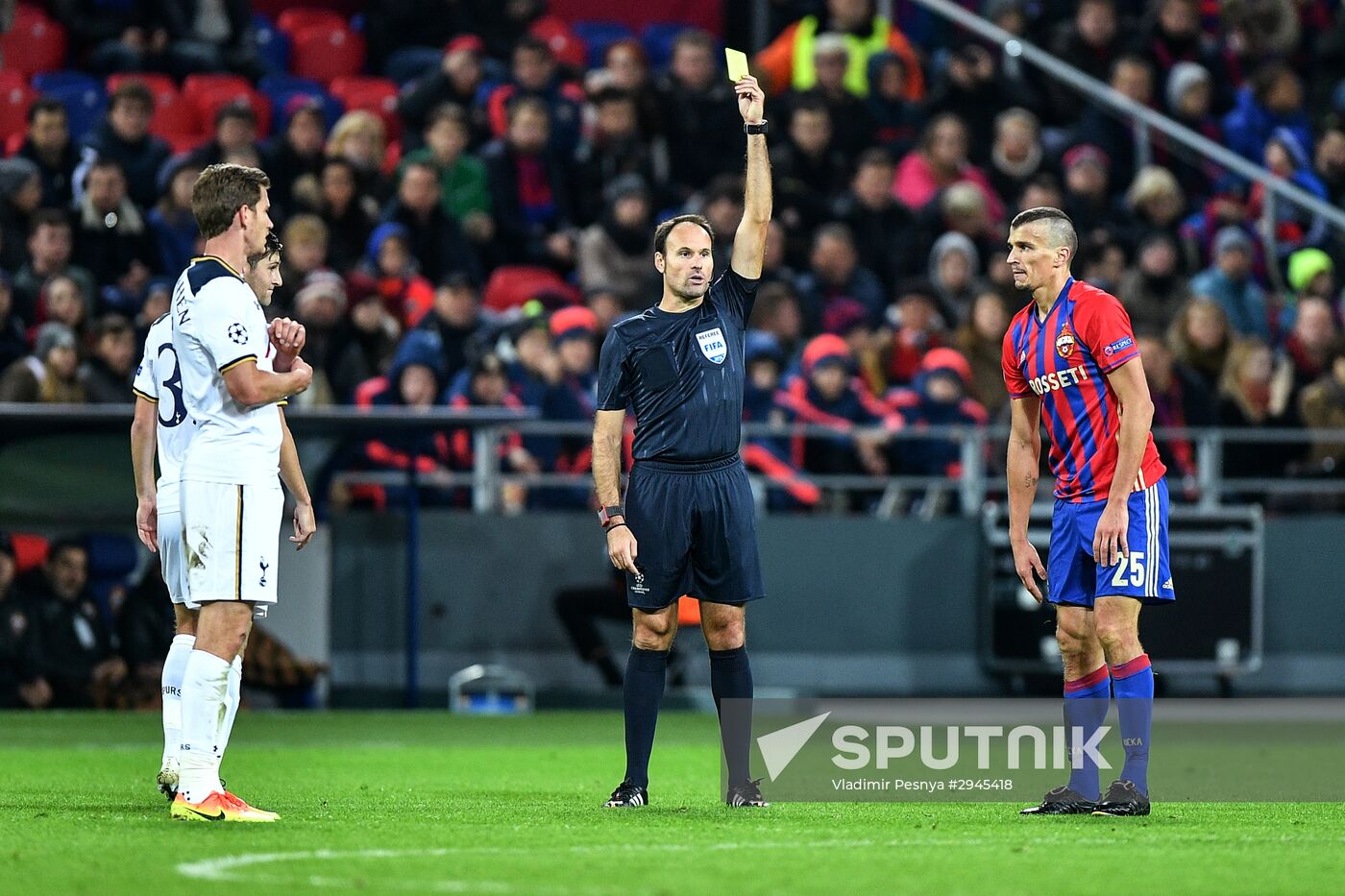 Football. UEFA Champions League. CSKA vs. Tottenham Hotspur