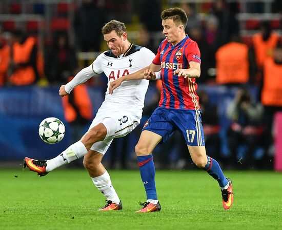 Football. UEFA Champions League. CSKA vs. Tottenham Hotspur