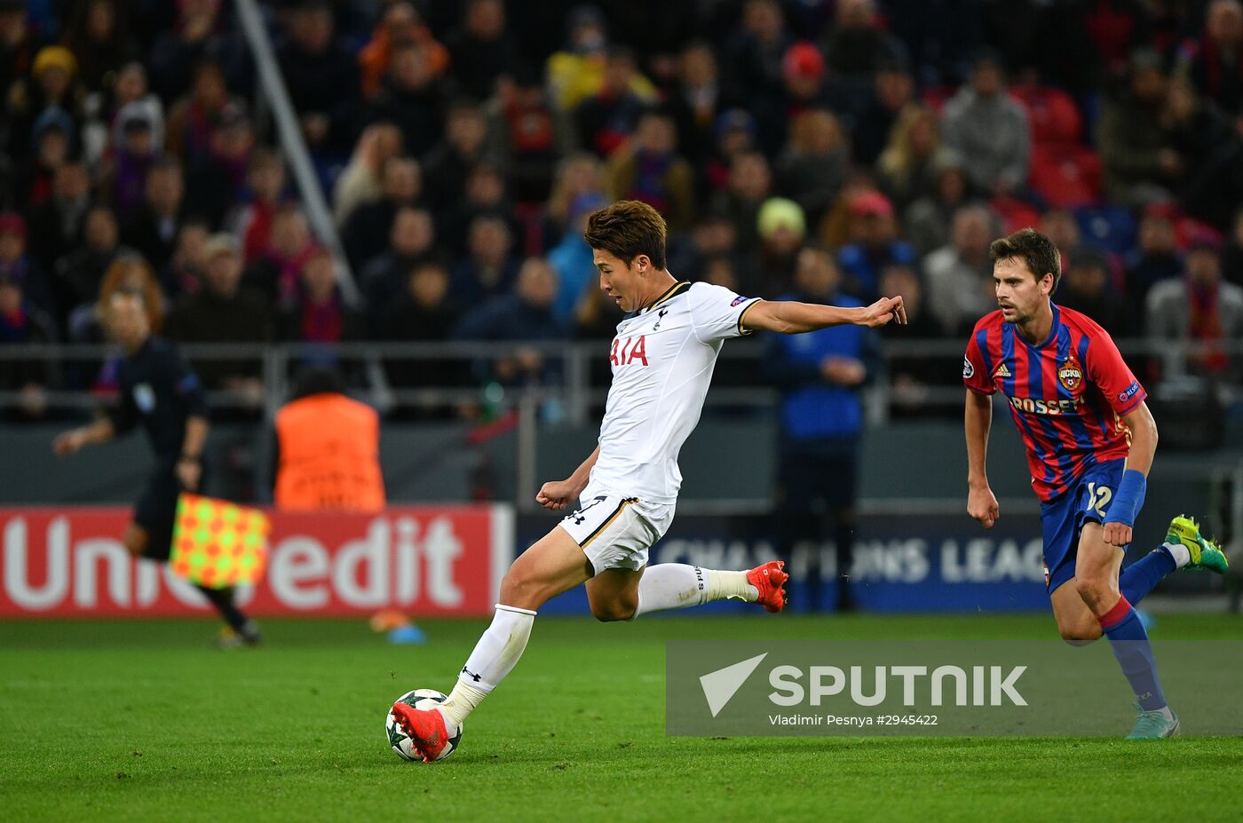 Football. UEFA Champions League. CSKA vs. Tottenham Hotspur