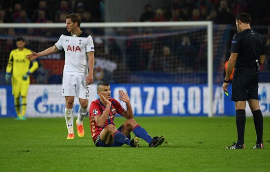 Football. UEFA Champions League. CSKA vs. Tottenham Hotspur