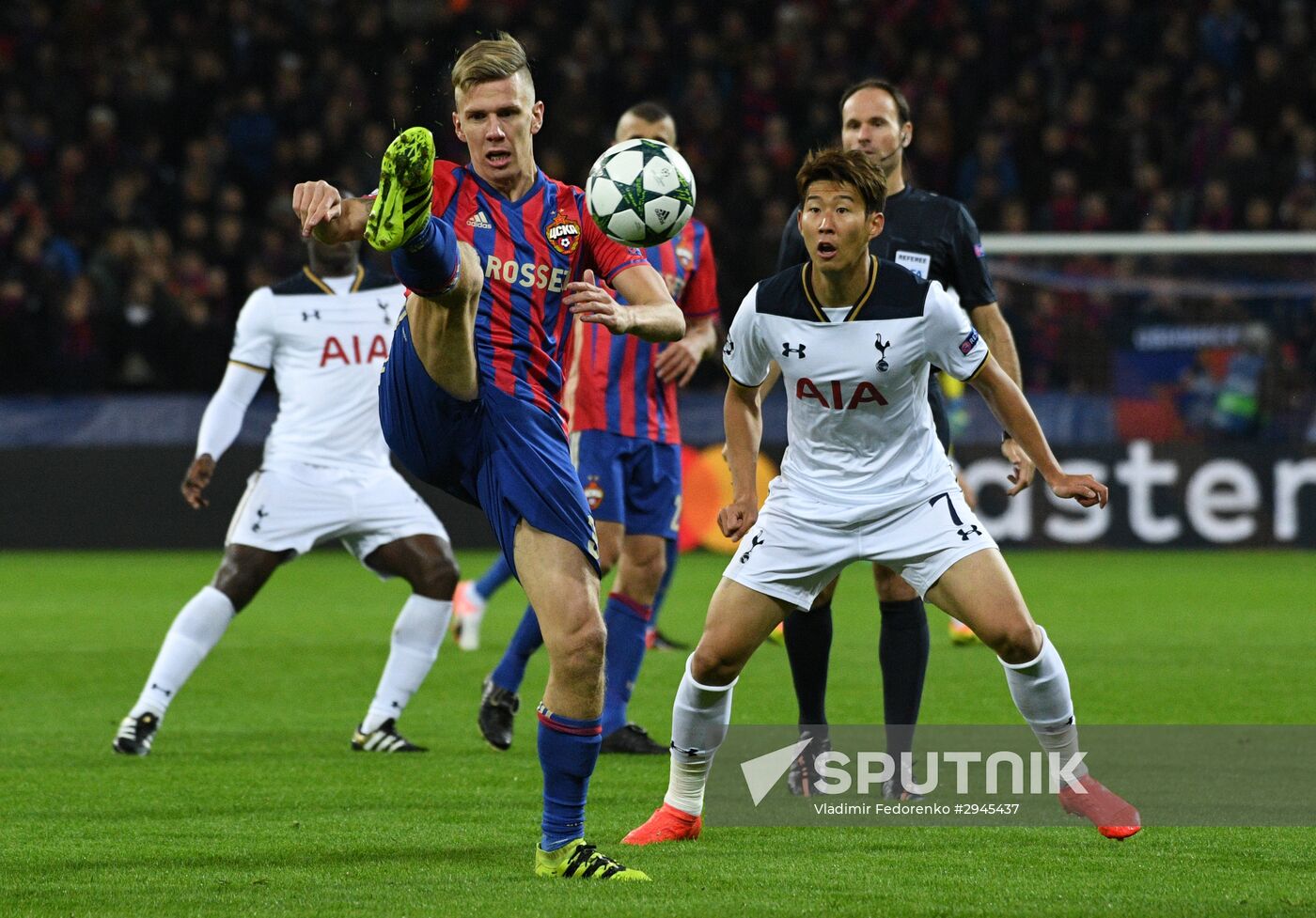 Football. UEFA Champions League. CSKA vs. Tottenham Hotspur