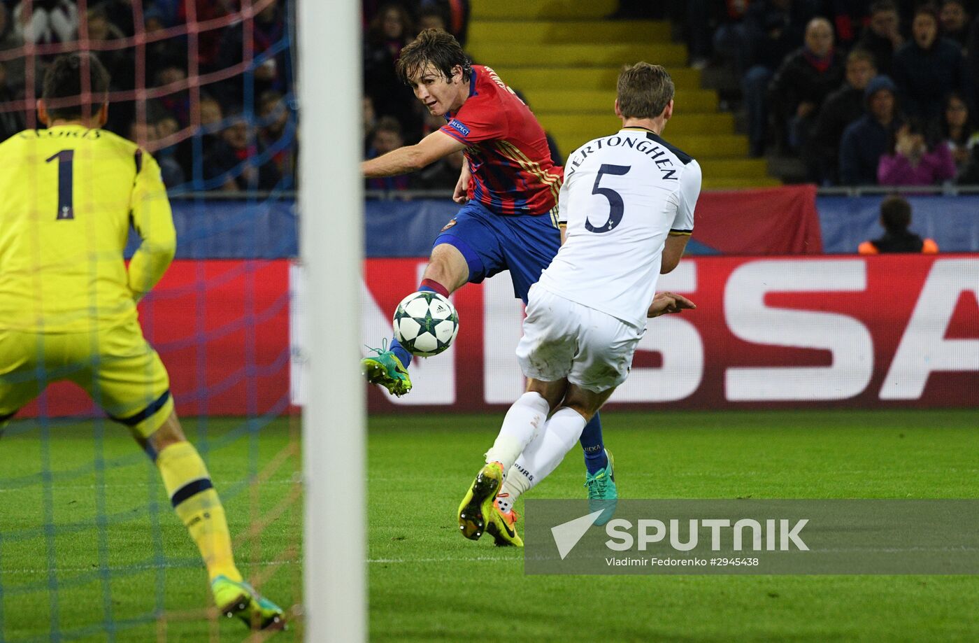Football. UEFA Champions League. CSKA vs. Tottenham Hotspur