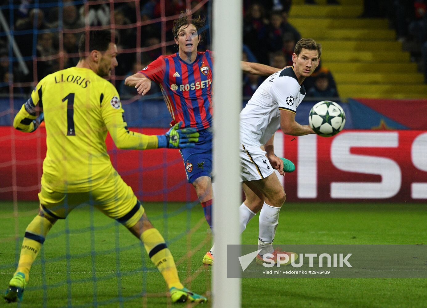 Football. UEFA Champions League. CSKA vs. Tottenham Hotspur