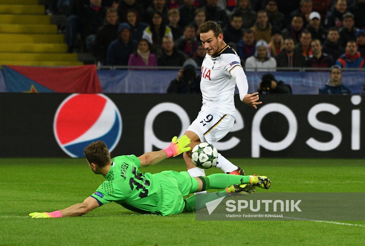 Football. UEFA Champions League. CSKA vs. Tottenham Hotspur