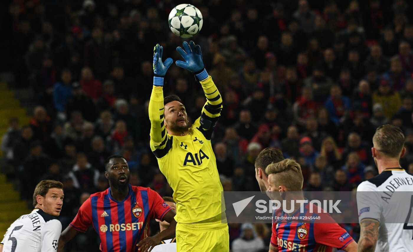 Football. UEFA Champions League. CSKA vs. Tottenham Hotspur