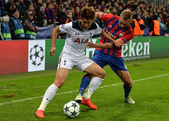 Football. UEFA Champions League. CSKA vs. Tottenham Hotspur