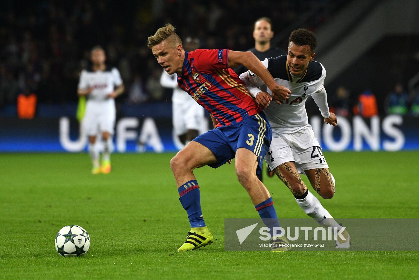 Football. UEFA Champions League. CSKA vs. Tottenham Hotspur