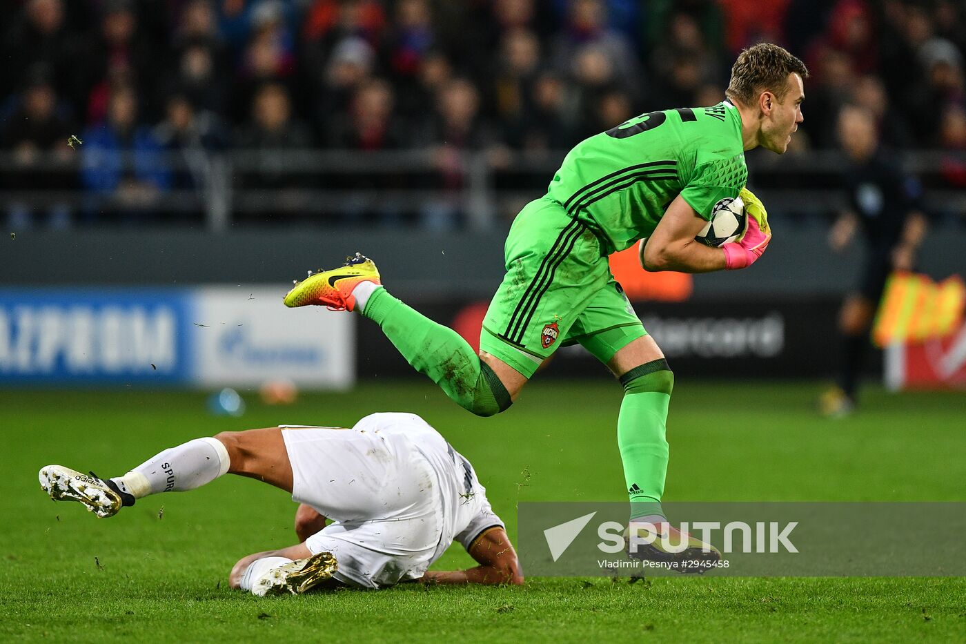 Football. UEFA Champions League. CSKA vs. Tottenham Hotspur