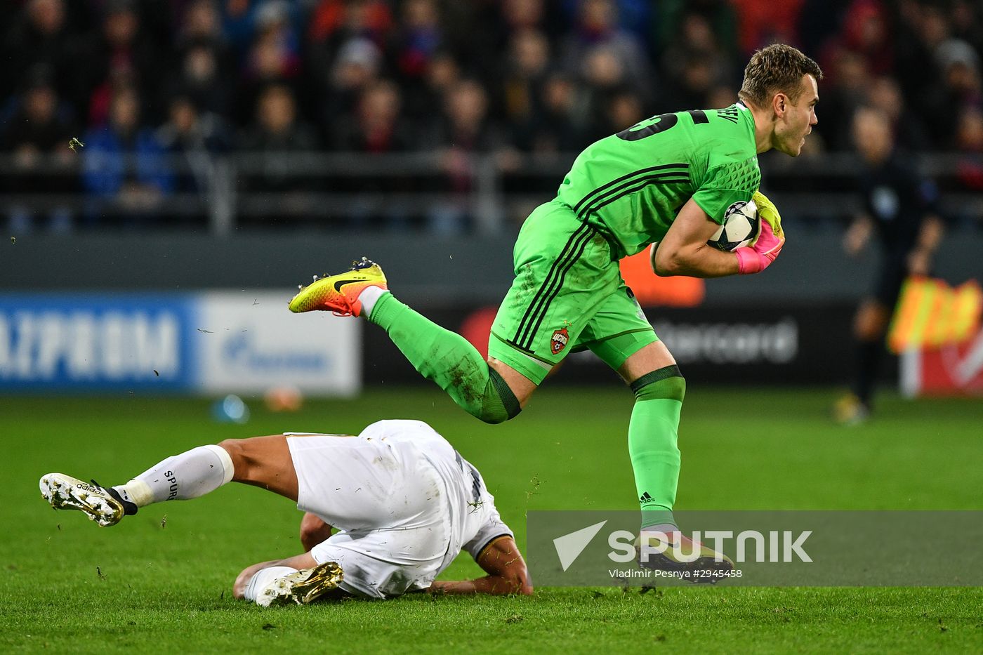 Football. UEFA Champions League. CSKA vs. Tottenham Hotspur