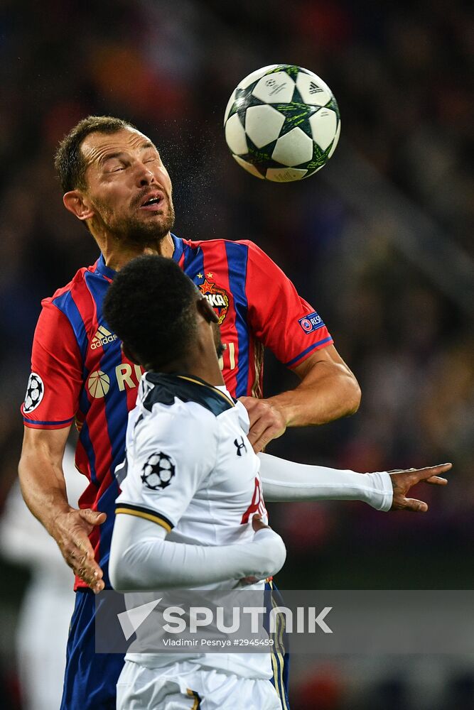 Football. UEFA Champions League. CSKA vs. Tottenham Hotspur