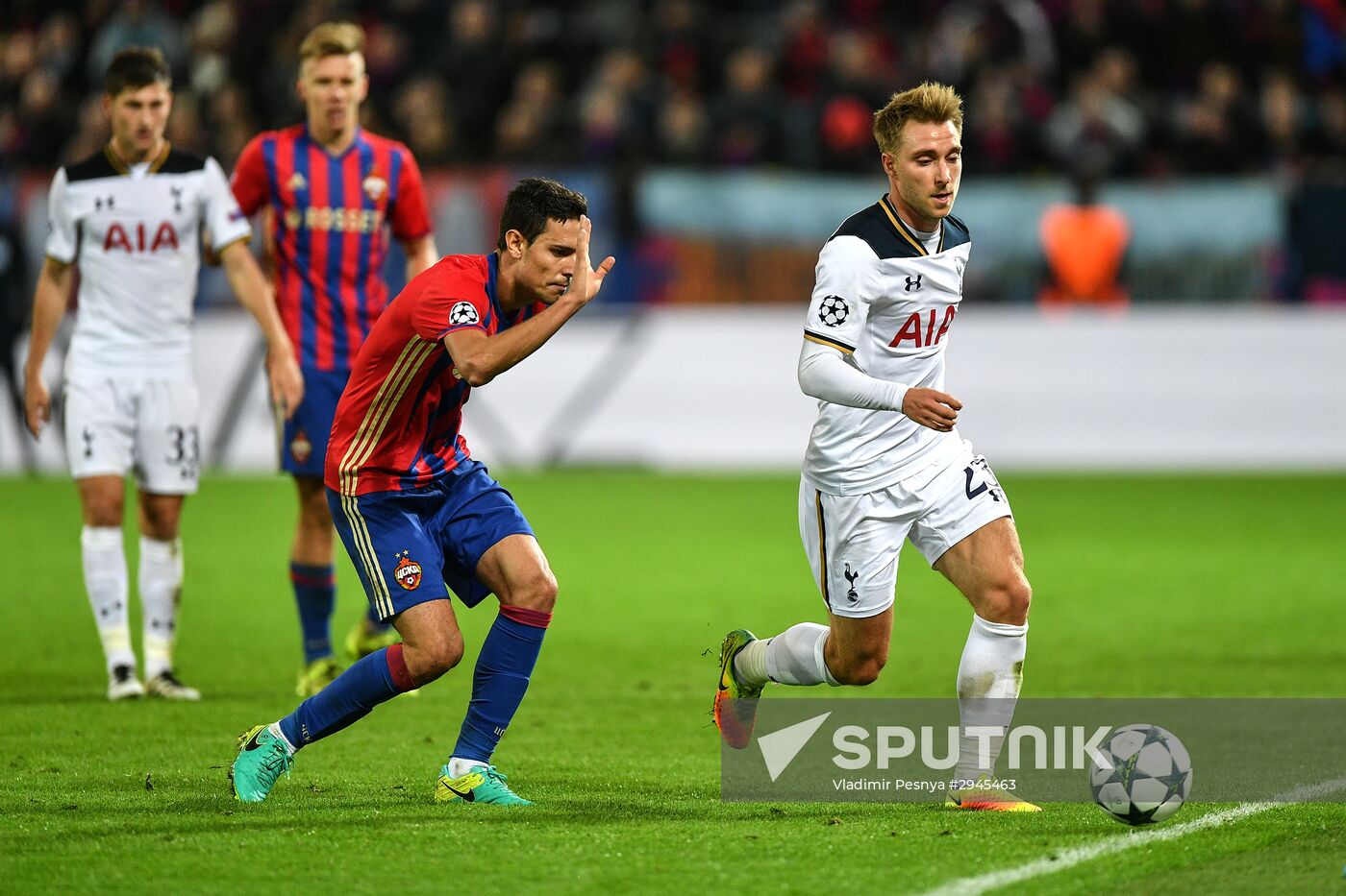 Football. UEFA Champions League. CSKA vs. Tottenham Hotspur