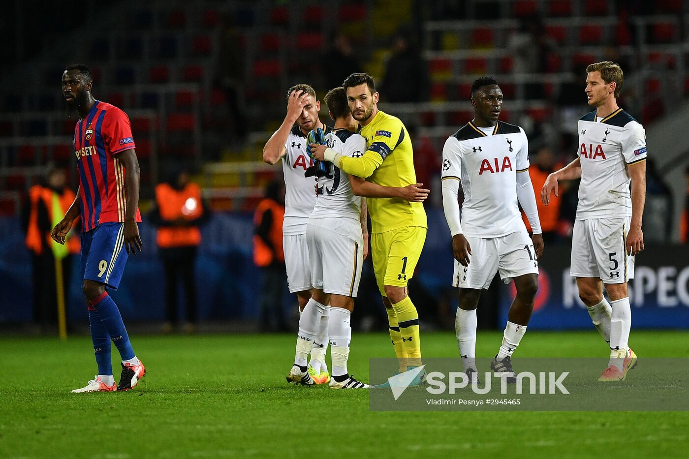 Football. UEFA Champions League. CSKA vs. Tottenham Hotspur