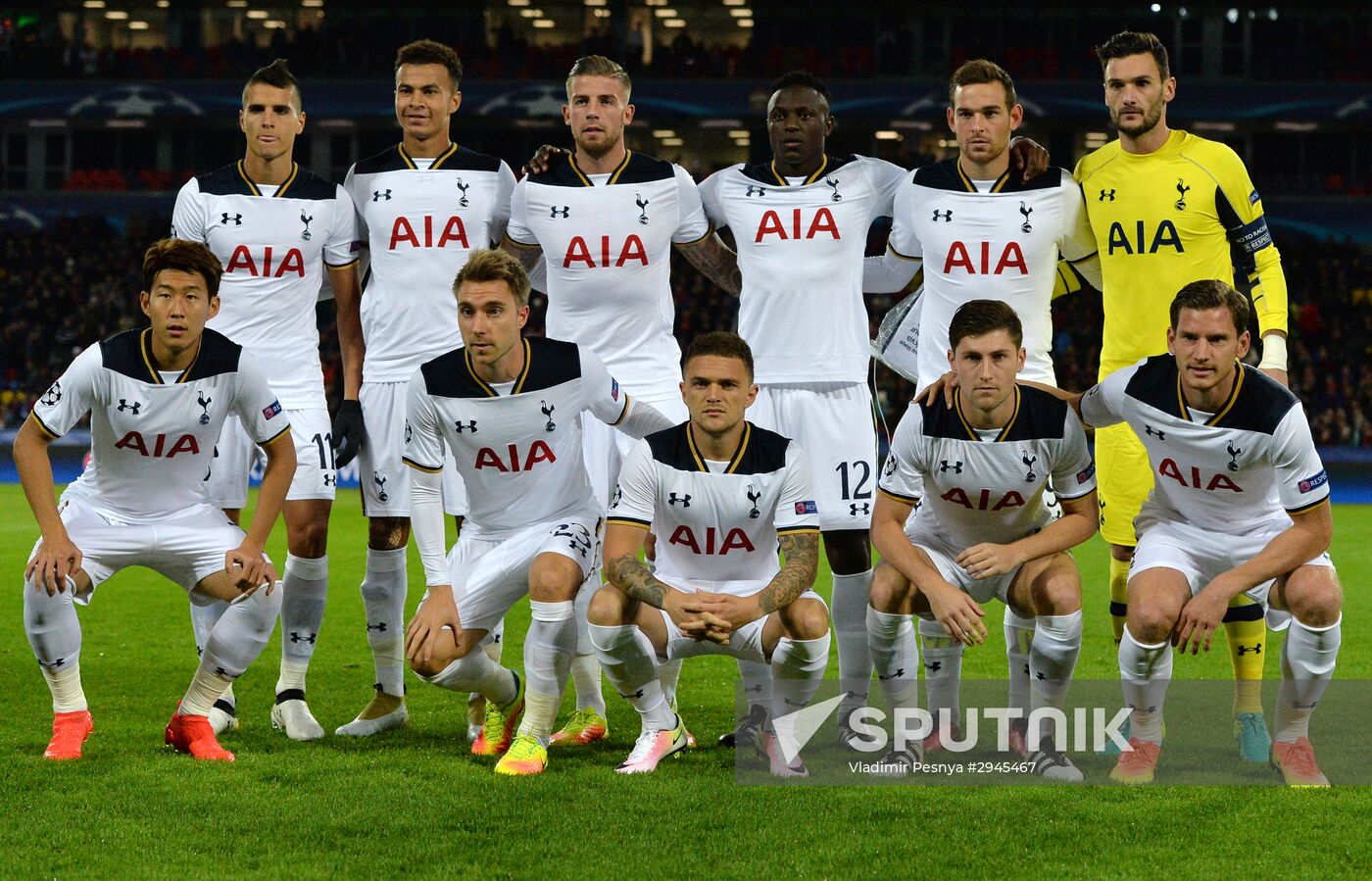 Football. UEFA Champions League. CSKA vs. Tottenham Hotspur