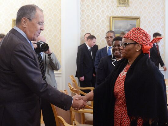 Sergei Lavrov meets with South Africa National Council of Provinces Chairperson Thandi Modise