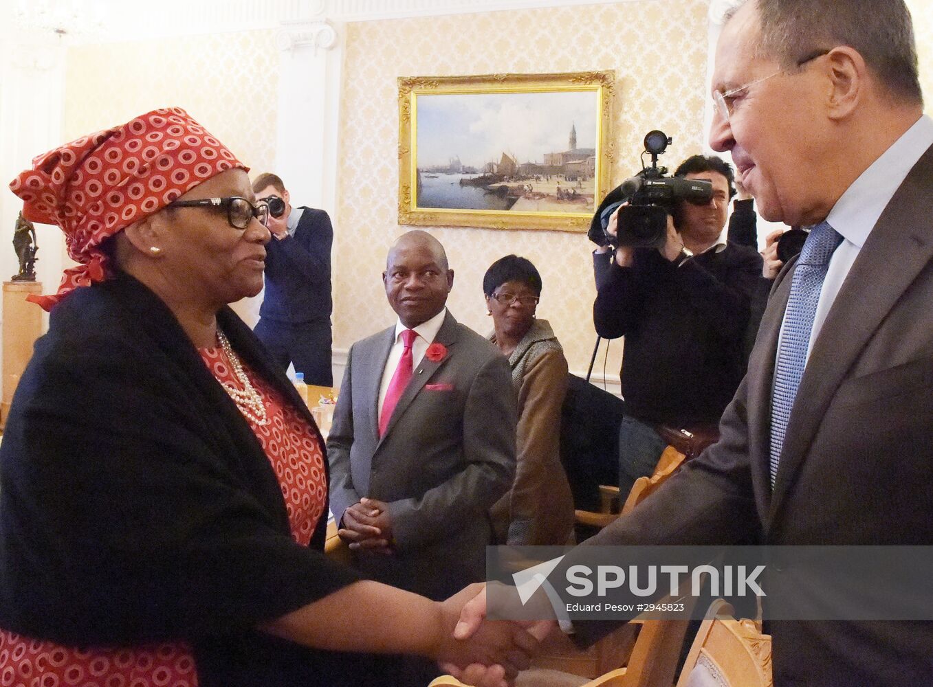 Sergei Lavrov meets with South Africa National Council of Provinces Chairperson Thandi Modise