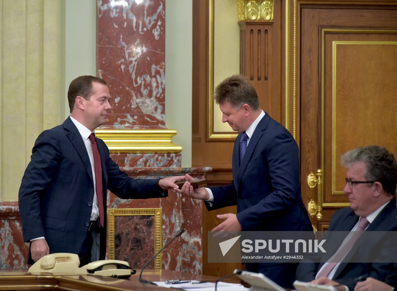 Russian Prime Minister Dmitry Medvedev chairs Government meeting