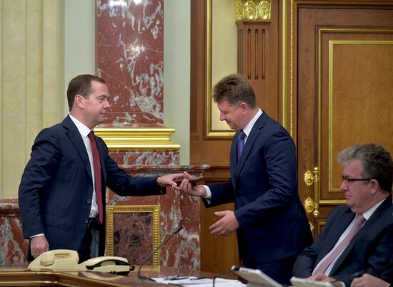 Russian Prime Minister Dmitry Medvedev chairs Government meeting