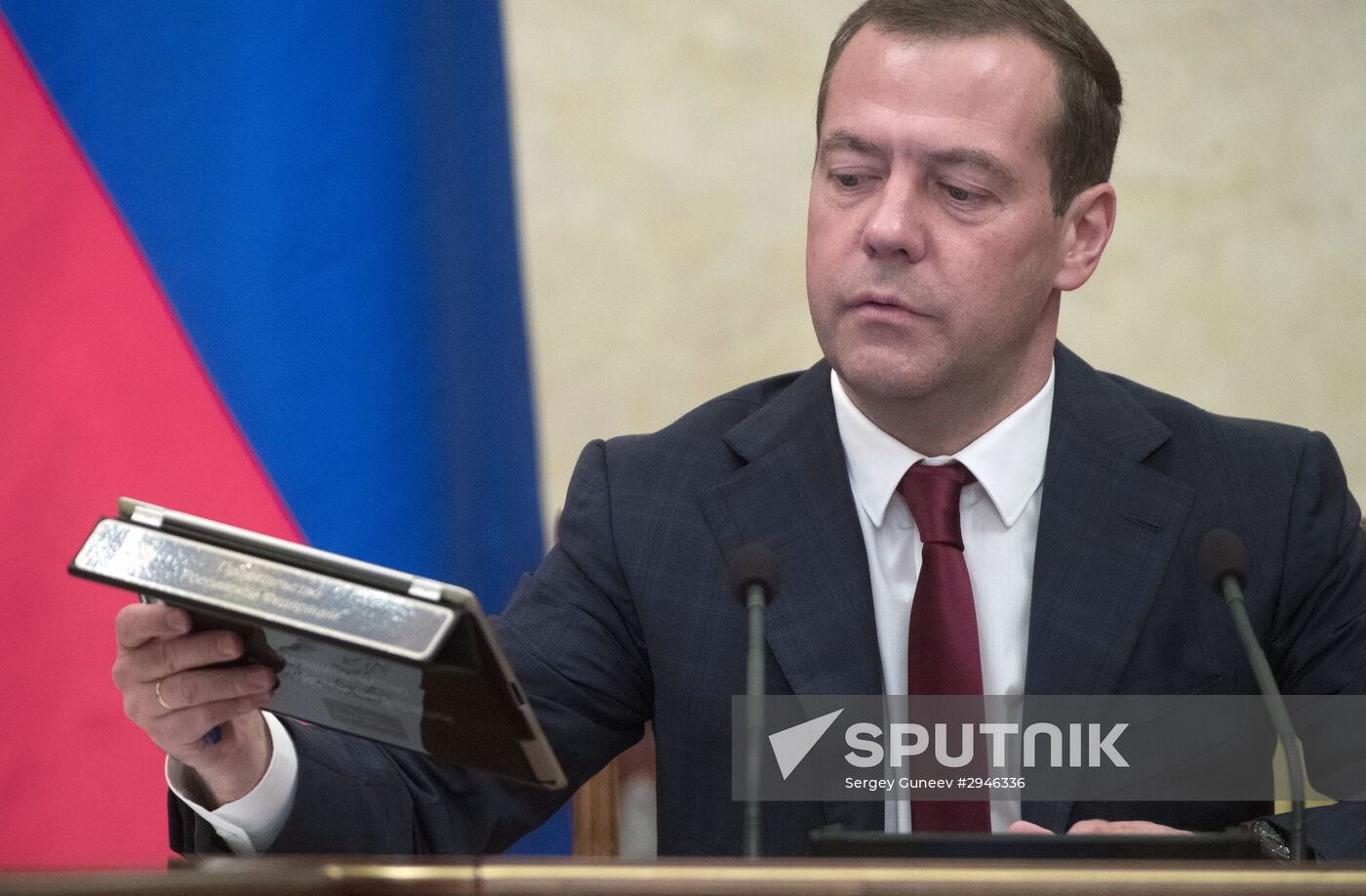 Russian Prime Minister Dmitry Medvedev chairs Government meeting