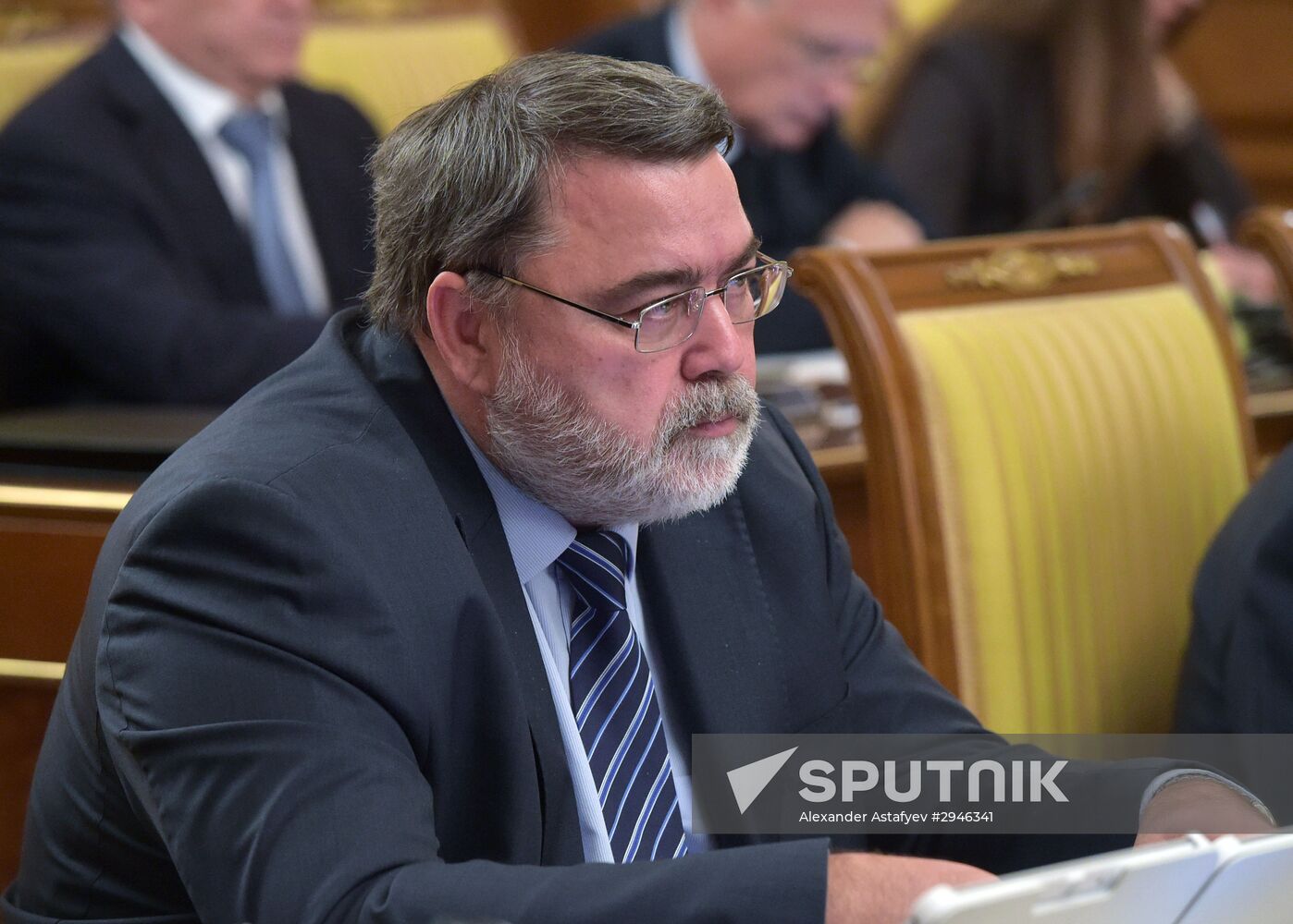 Russian Prime Minister Dmitry Medvedev chairs Government meeting
